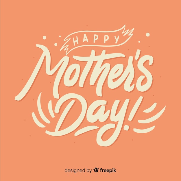 Mother's day lettering background