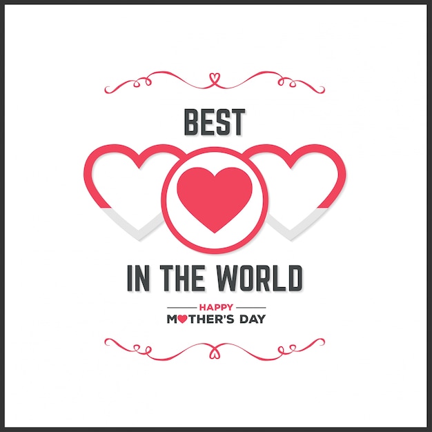 Счастливый День матери надписи Ручная каллиграфия векторная иллюстрация День матери карта