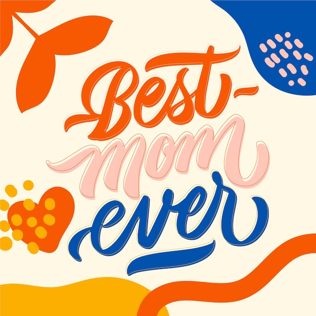 Free vector mother's day lettering