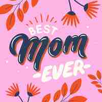 Free vector mother's day lettering