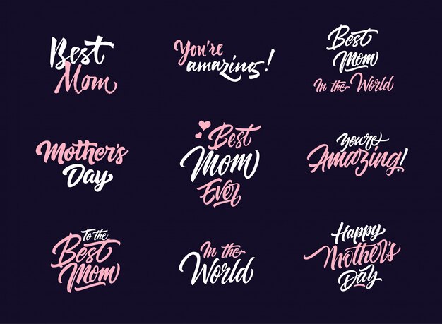 Mother's day logo collection