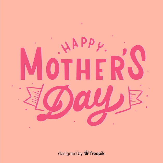 Mother's day simple lettering background