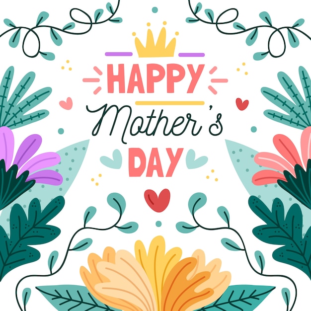 День матери цветочные концепции события