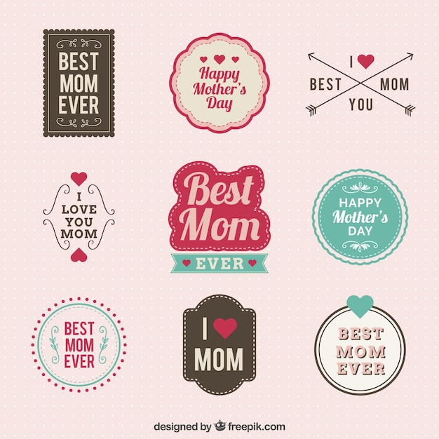 Mothers day labels