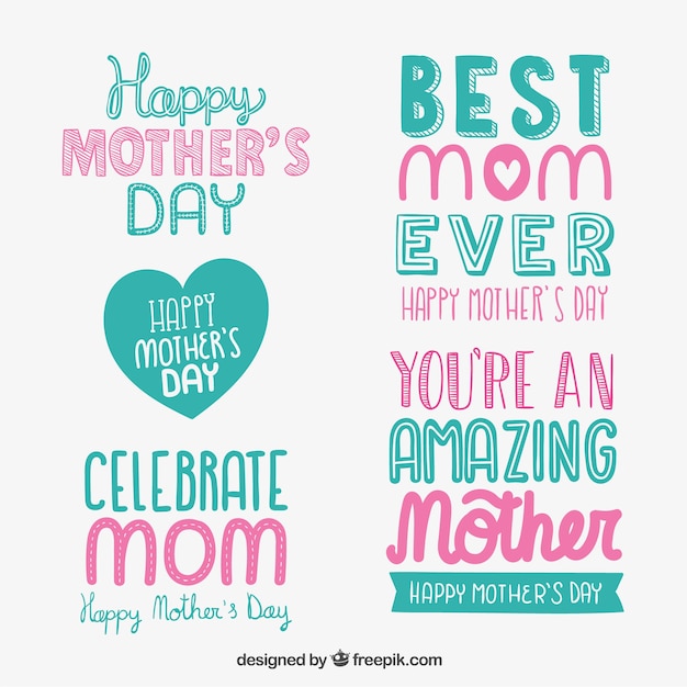 Mothers day lettering