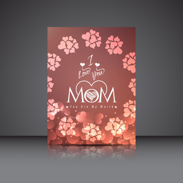 Free vector mothers day mockup