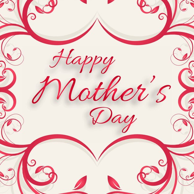 Mothers day ornamental background