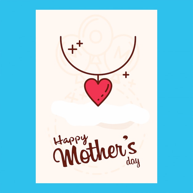 Free vector mothers day poster