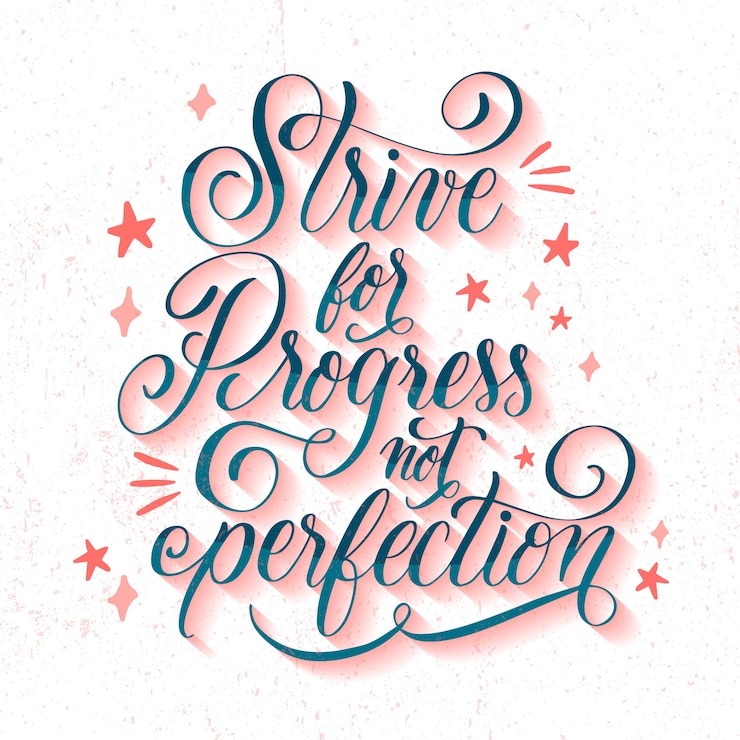 Free Vector motivational calligraphy with stars