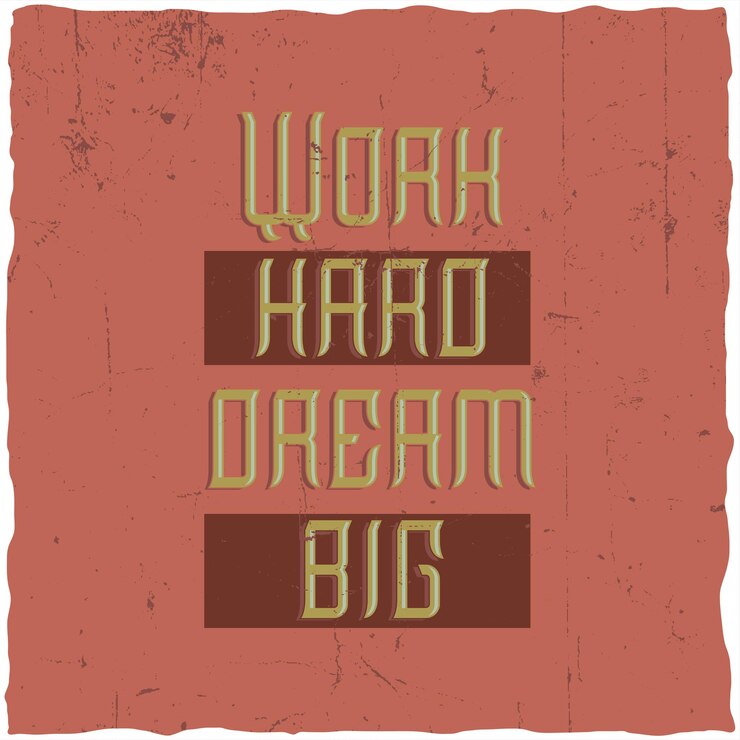 Free Vector motivational poster.