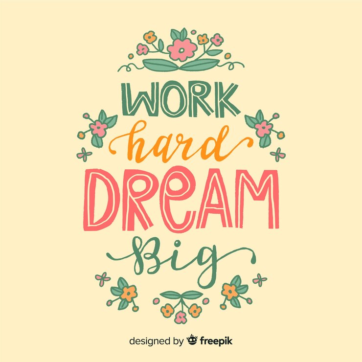 Free Vector motivational quote on peachy background
