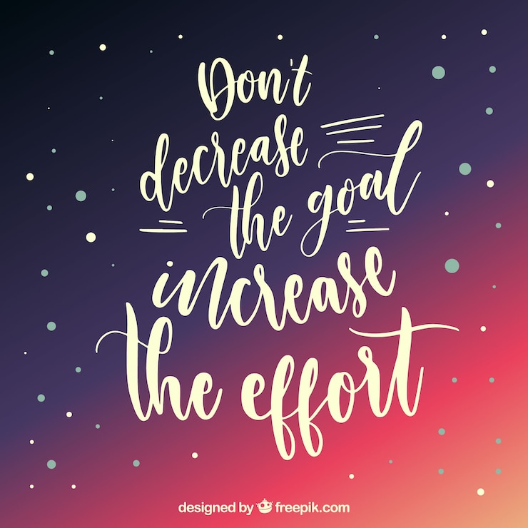 Free Vector motivational quote with flat design