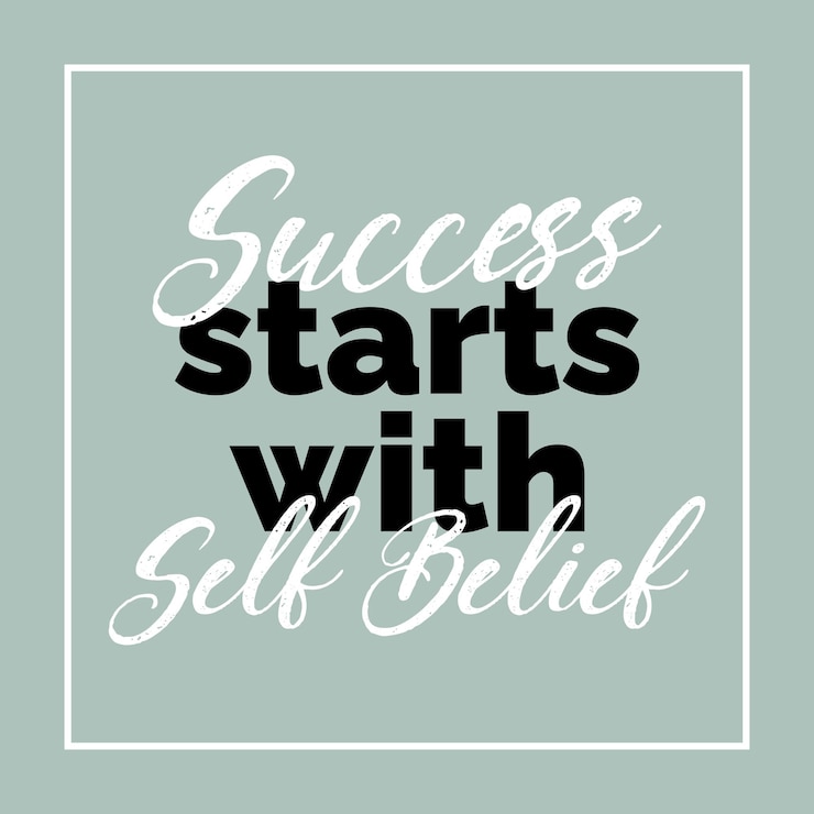 Free Vector motivational quote with simple typography design