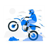 Motocross concept illustration
