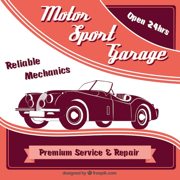 Free vector motor sport poster