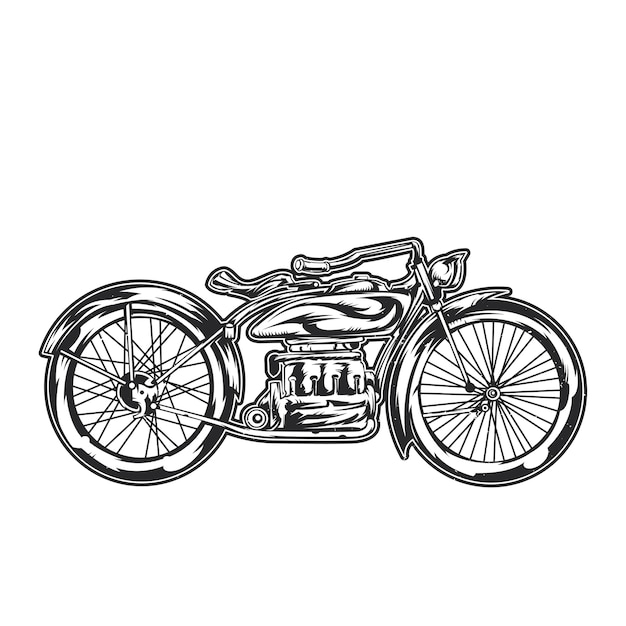 Free vector motorcycle illustration