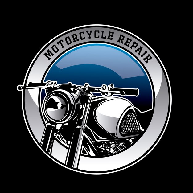 Motorcycle logo background