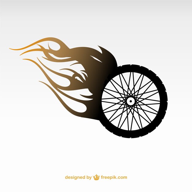 Motorcycle wheel logo