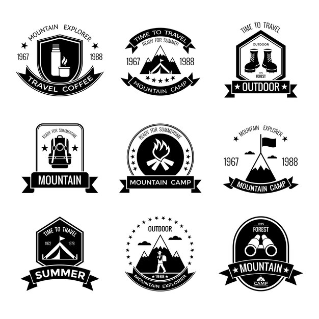 Mountain Camp Black Emblems