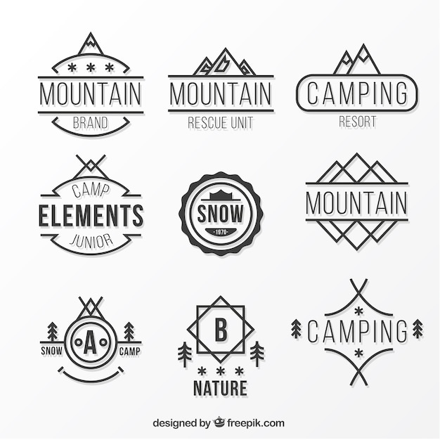 Mountain Flat Logo Collection