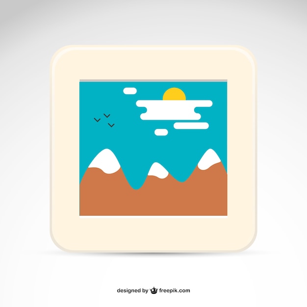 Free vector mountain landscape photography