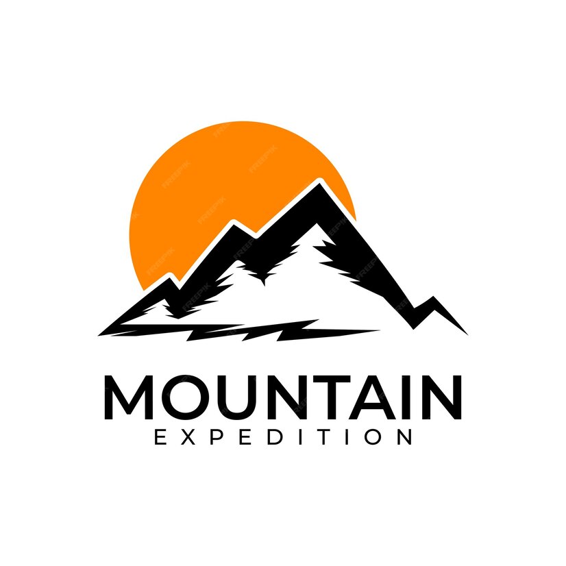 Premium Vector | Mountain logo design template