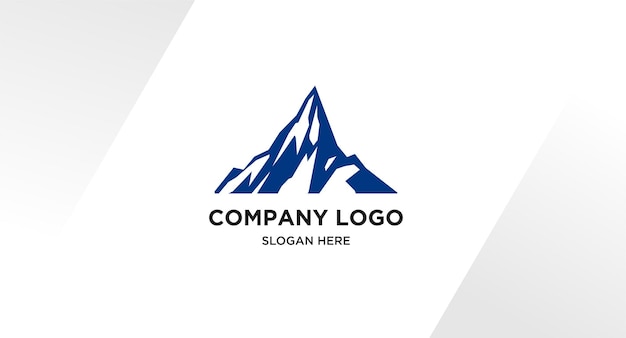 Free vector a mountain logo with the word company on it