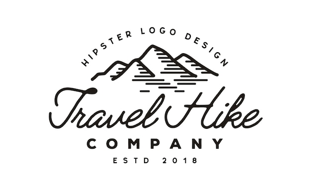 Download Free Mountain Travel Adventure Hipster Logo Design Premium Vector Use our free logo maker to create a logo and build your brand. Put your logo on business cards, promotional products, or your website for brand visibility.