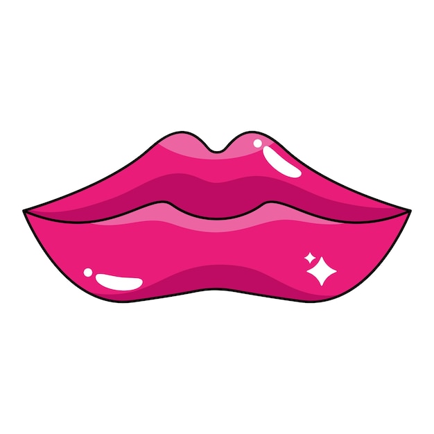 Free vector mouth pop art design