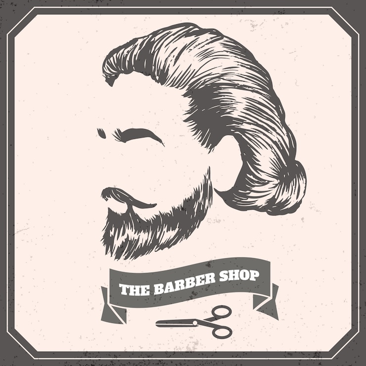 무료 Vector 빈티지 디자인 movember 개념