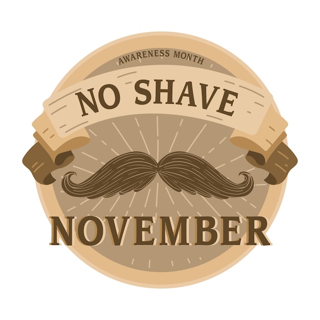 Movember concept with vintage design