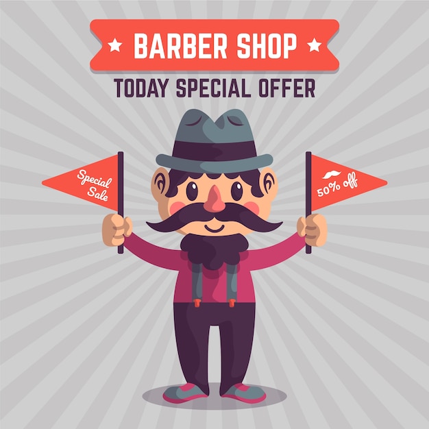 Free vector movember in flat design