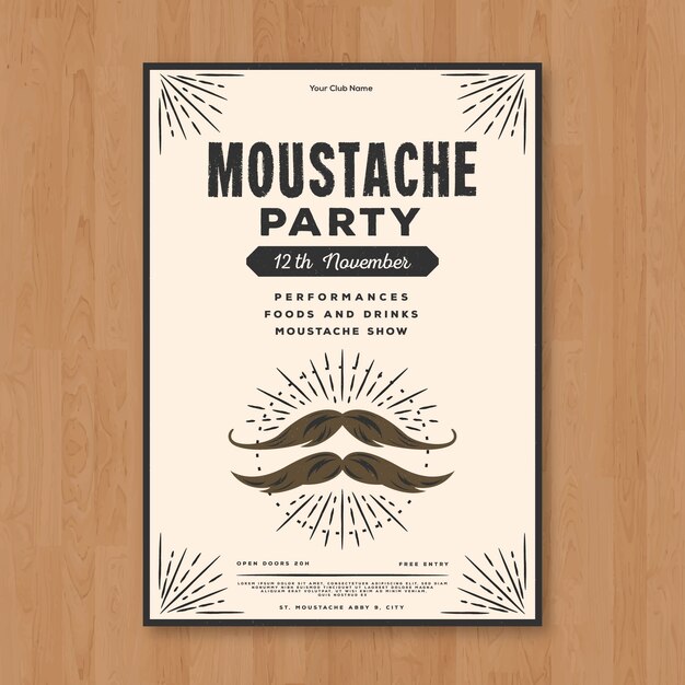 Movember flyer/poster
