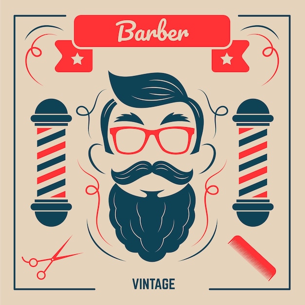 Free vector movember in vintage style