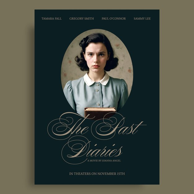 Movie poster template design