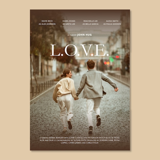 Movie poster template design