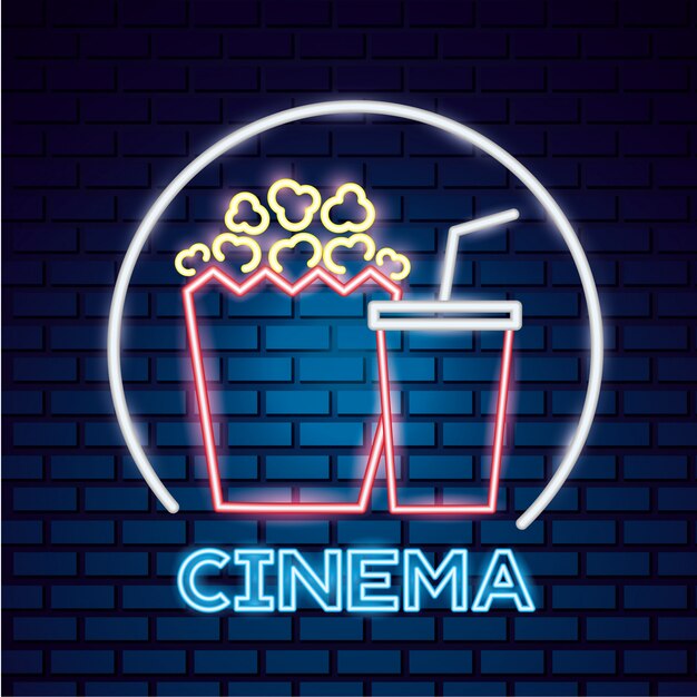 Movie time neon sign sign