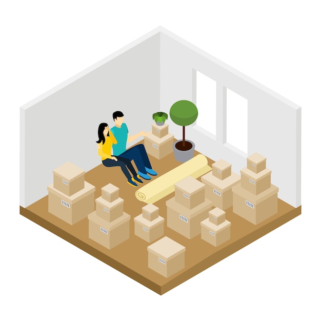 Moving In Illustration 