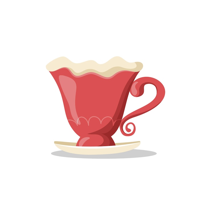 मुफ़्त वेक्टर mug vector illustration flat