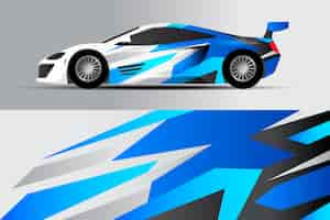 Free vector multi tone car warp design