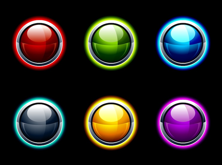 Free Vector multicolor balls collection