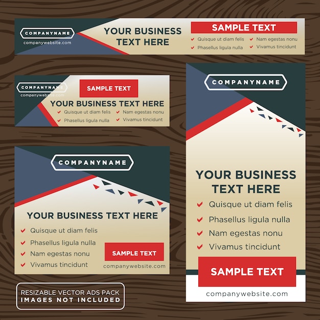 Free vector multicolor business banner