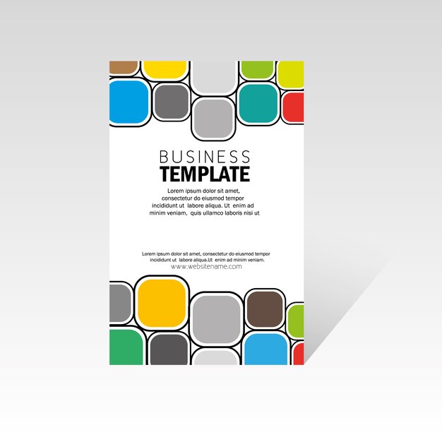 Multicolor business template