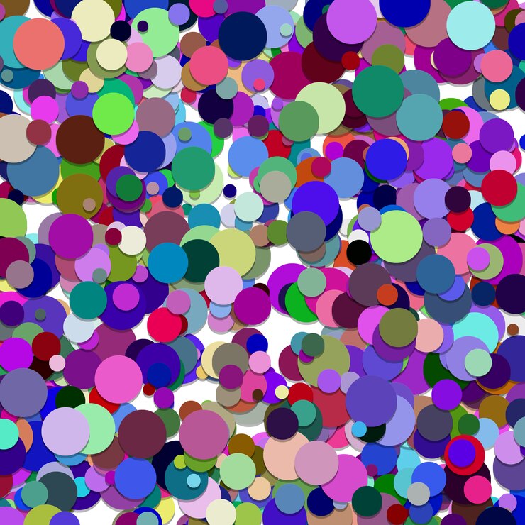 Free Vector multicolor circles background