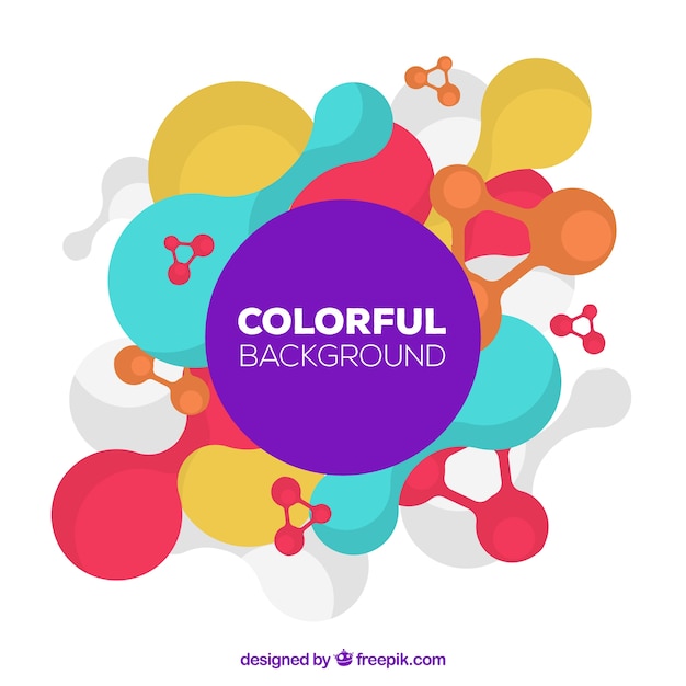 Free vector multicolor circles background