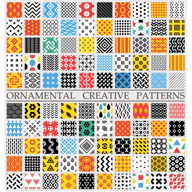 Multicolor creative patterns