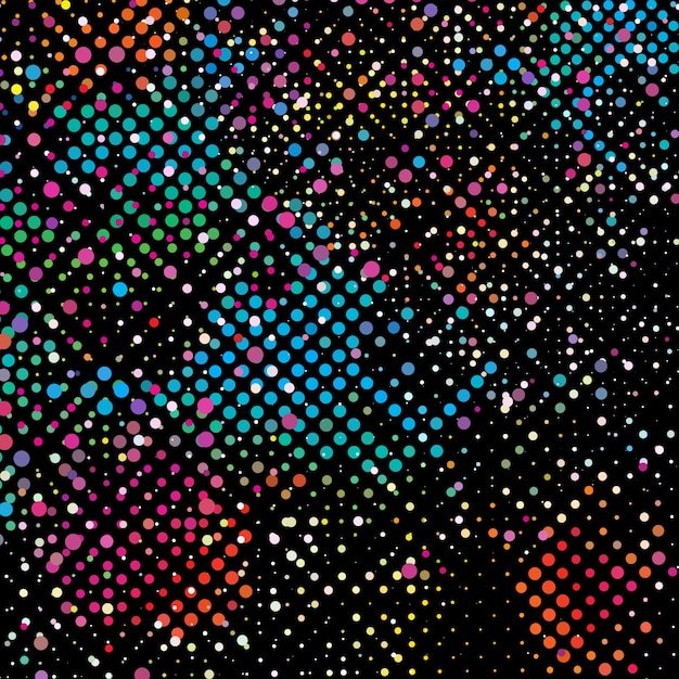 Multicolor dots background