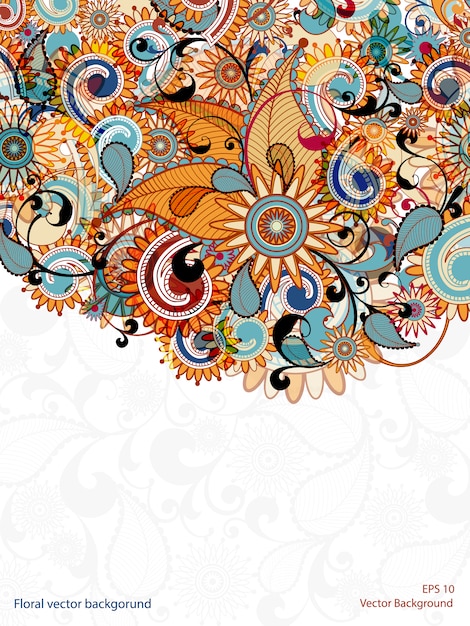 Multicolor floral background