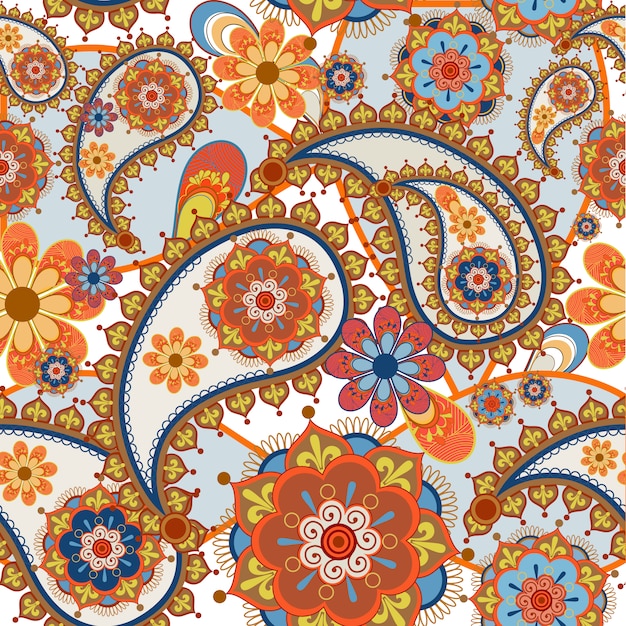 Multicolor floral background