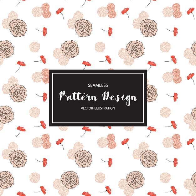 Multicolor flowers pattern background